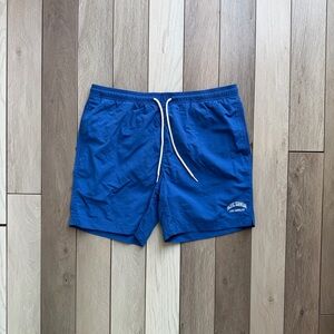 Pacsun Blue Nylon Collegiate 6.5" Swim Trunks